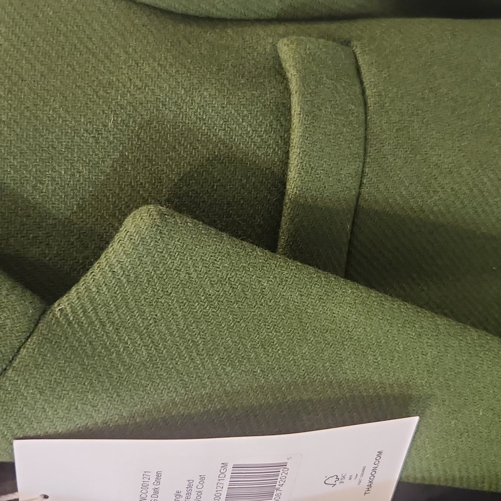 Thakoon Green Single Breasted Wool Coat NWT - Picture 8 of 13